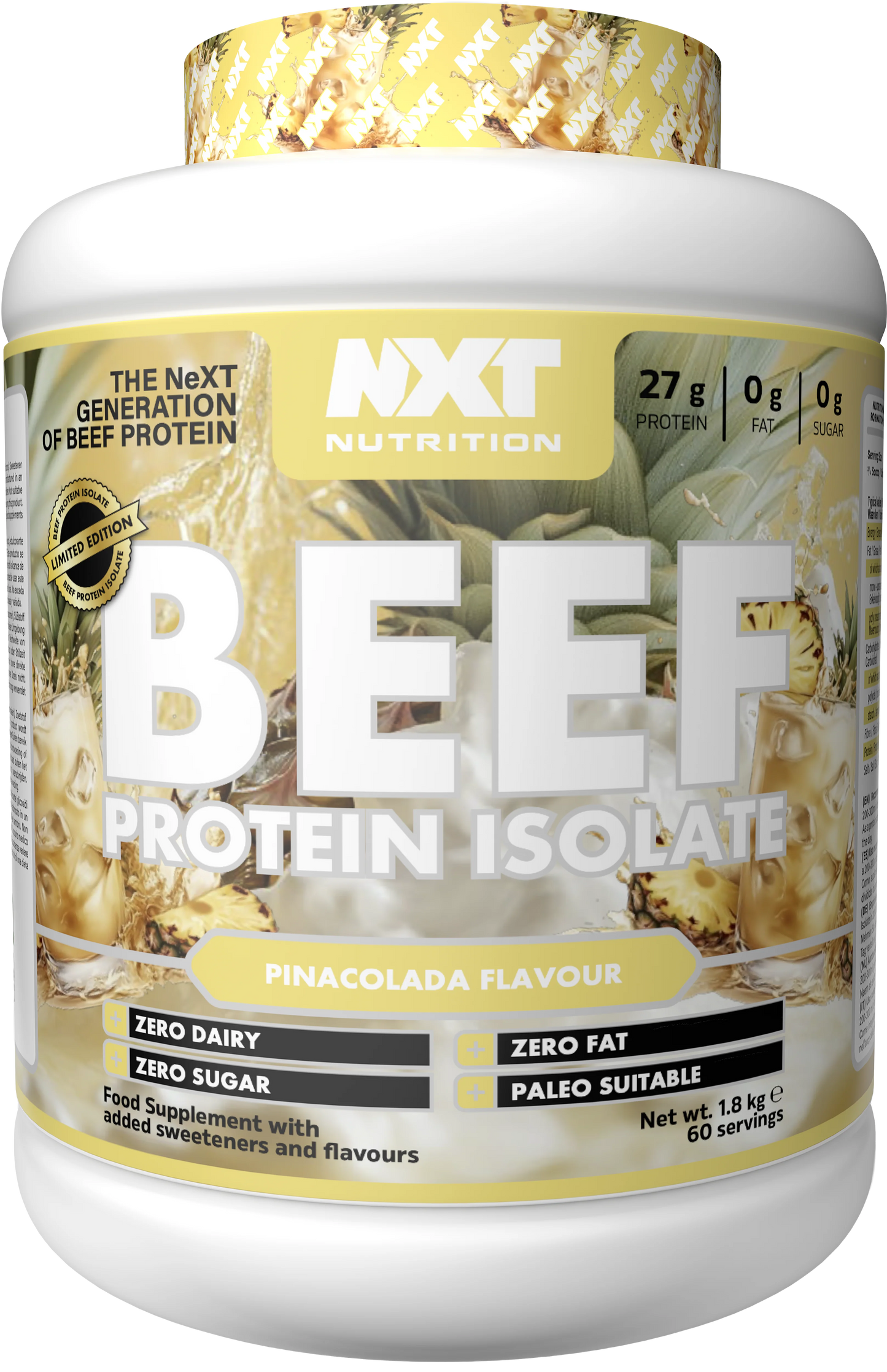 NXT Nutrition Liellopa proteīna izolāts / Beef Protein Isolate 1.8kg