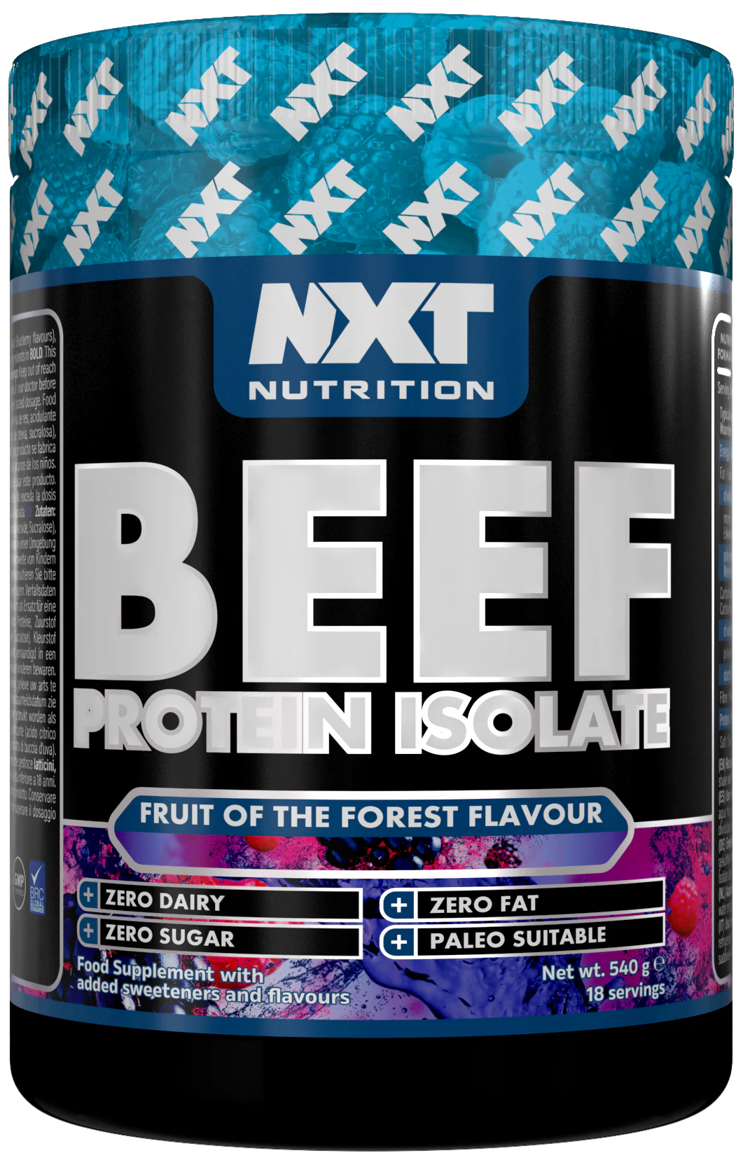 NXT Liellopu proteīna izolāts / Beef Protein Isolate 540 g