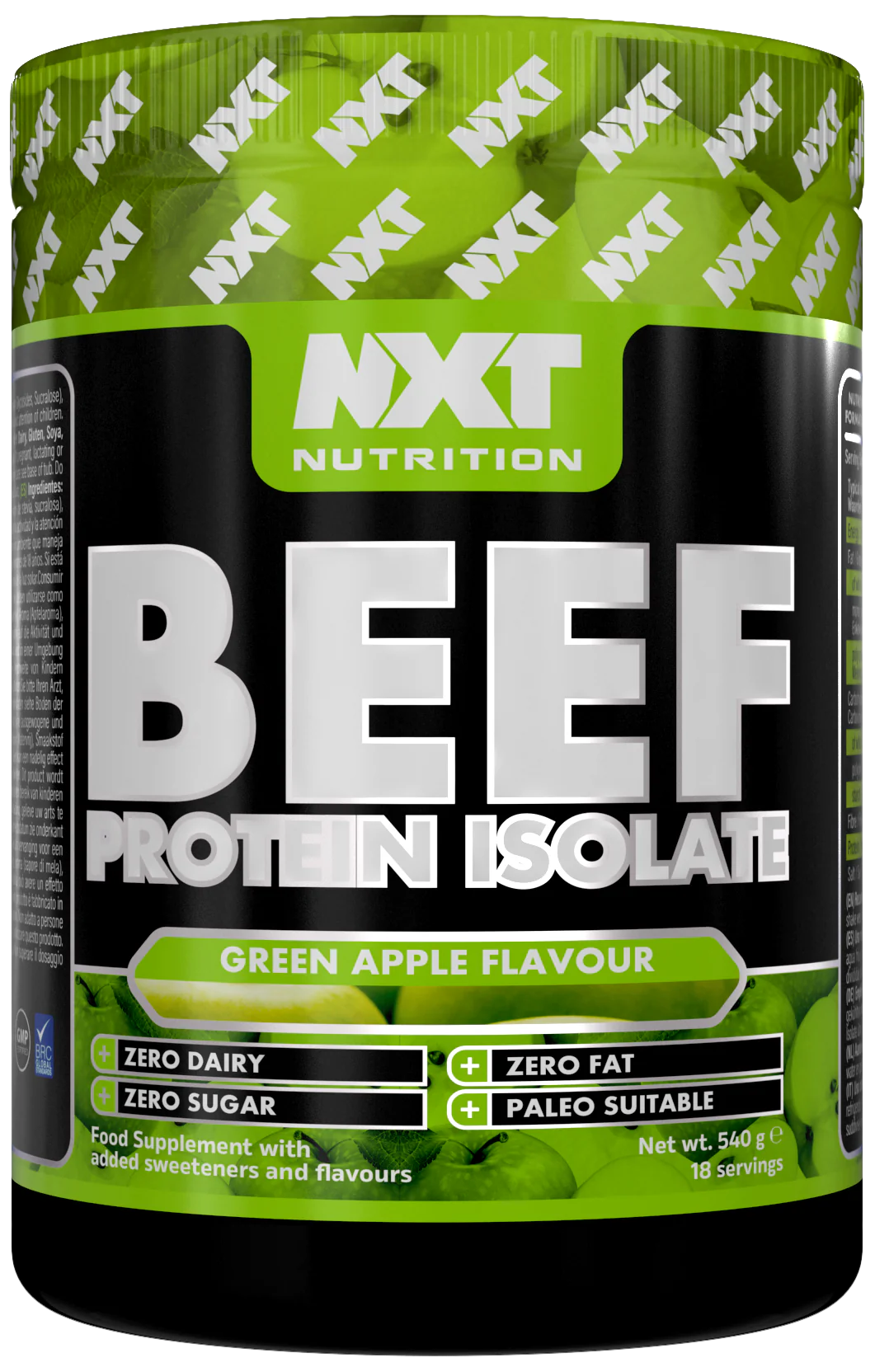 NXT Liellopu proteīna izolāts / Beef Protein Isolate 540 g