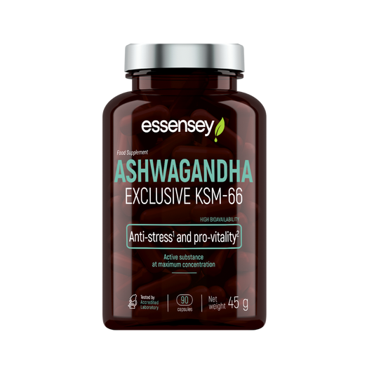 Essensey Ašvaganda KSM-66 / Ashwagandha KSM-66 (90 kapsulas)