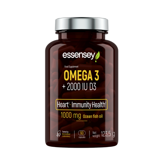 Essensey Omega 3 + D3 2000 IU (90 kapsulas)
