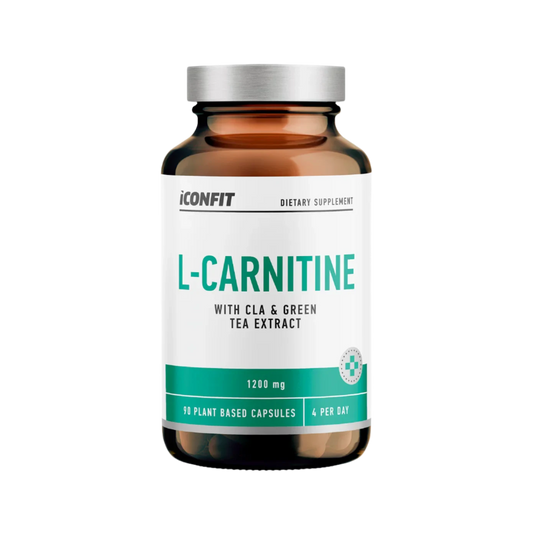ICONFIT L-KARNITĪNS ar CLA un zaļās tējas ekstraktu L-Carnitine (90 kapsulas)