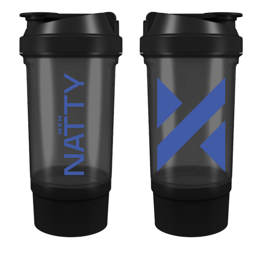 NATTY Shaker 360+ 500ml + 150ml EKSTRA NODALĪJUMS