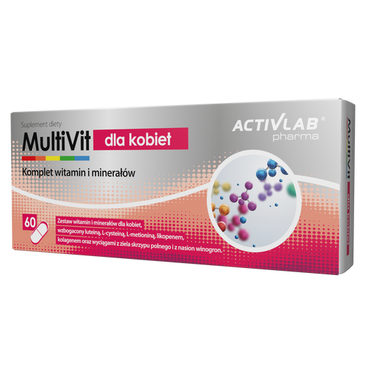 ActivLab Multivit for women / Multivitamīni sievietēm – 60 kapsulas