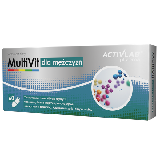 ActivLab Multivit for men / Multivitamīni vīriešiem – 60 kapsulas